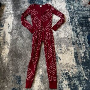 PINK Victoria's Secret Indiana University Long Johns sleepwear thermal underwear